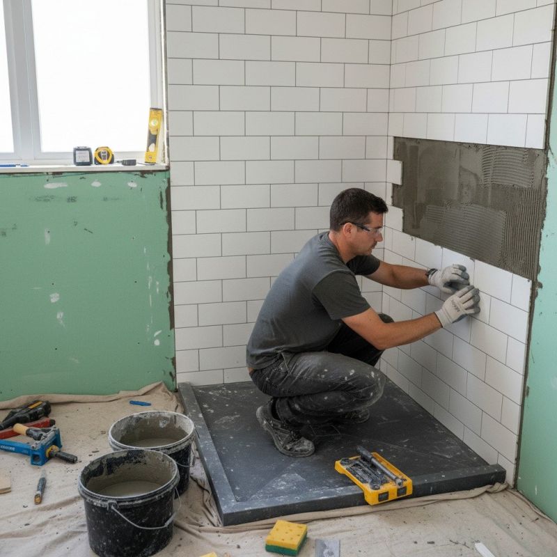 Shower Floor Tiling in Alpharetta, GA